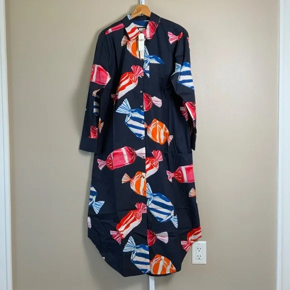 Anthropologie The Soren Long-Sleeve Shirt Dress by Maeve - Picture 5 of 16